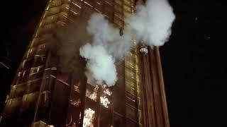 The Towering Inferno - Scenic Elevator ExplosionLisolettes Fall