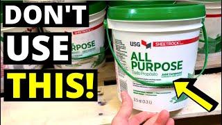 DONT USE DRYWALL BUCKET MUD Use this instead...Quick Setting Joint Compound  Hot Mud