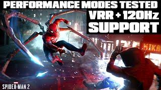 Spider-Man 2 - All Performance Modes Tested on PS5 - VRR & 120Hz Support