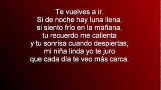 Te mando flores letra - Fonseca