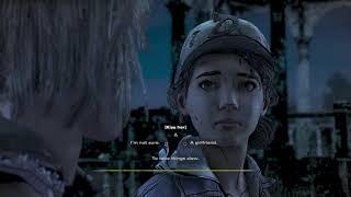 Clementine tells Violet that she has feelings for her and kisses her - The Walking Dead