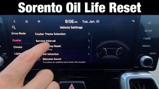 2022 Kia Sorento How to Reset Maintenance Service Reminder  Oil life