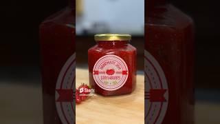 Strawberry jam with 3 ingredients only ️ #strawberry #kitchenwithfiza #easyrecipe