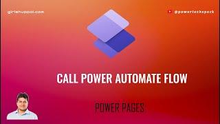 How to call Power Automate flow from Microsoft Power Pages Site?