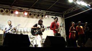 Band intro - Davis Ntare and his band at Ngong race course Art and beer festivalNairobi Kenya