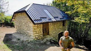 OFF-GRID House How to Grout a Stone Walls ep.04.