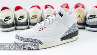 Jordan 3 Reimagined White Cement Review & Comparison 1988 1994 2001 2003 2011 2023