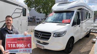 -21.835- € WOHNMOBILE PREISE RUTSCHEN WEITET 2024 Hymer BMCT 550