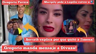 ¡Gregorio Pernia manda mensaje a divaza  ¡Serrath explica por que quitó a Jimena Maripily