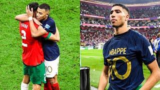 Achraf Hakimi & Kylian Mbappe SWAP JERSEYS After France vs Morocco ️  France vs Morocco Highlights