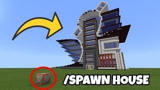 HOW TO SPAWN A MODERN HOUSE USING COMMANDS IN MINECRAFT BEDROCK?