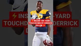  INSANE 109-YARD TOUCHDOWN #nflnews #derrickdillon #shorts