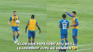 Leadership Achmad Jufriyanto ke Henhen Herdiana Momen jeda babak pertama PERSIB vs Persebaya