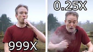 Tom Scott chokes on a vape but its 0.25x vs 999x speed