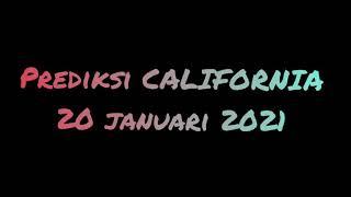 prediksi CALIFORNIA 20 januari 2021 bbfs 432D 7 digit wajib jp