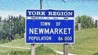 Newmarket Ontario Driving Through In November 2017