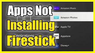 How to Fix Apps Not Installing or Stuck on Firestick 4k Easy Method