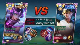 NERFED WANWAN vs. GLOBAL CLINT 1 SHOT TRICK  INTENSE MATCH  WHO WIN?  solo ranked 