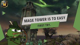 HOW TO MAGE TOWER MM HUNTER 9.2.5 LOTS OF DEATHS WOW MAGE TOWER