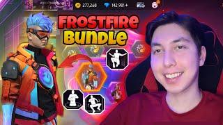 I got the new Frostfire Bundle with 8k Diamonds   With New Postures  Mehdix Free Fire