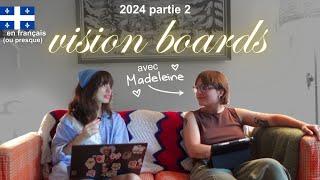 vision boards pour la deuxième moitié de 2024 avec Madeleine - @Chienrouge_