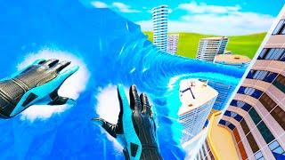 I Became Frozone  Iceman and Made Giant Ice Ramps in Superfly VR