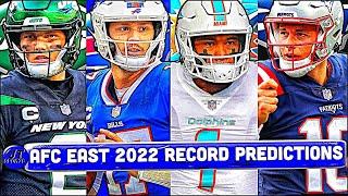 AFC East 2022 Record Predictions  NFL 2022-2023 Record Predictions