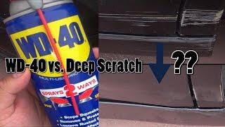 WD-40 on a Deep Car Scratch