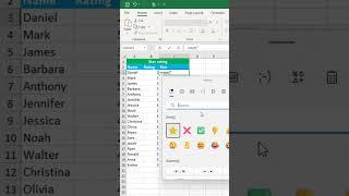 How to create star rating in excel