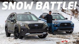 Snow Battle Subaru Forester Wilderness vs. Toyota RAV4 TRD Off-Road