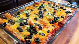The Best Tex-Mex Style Red Enchiladas with Ground Beef Recipe