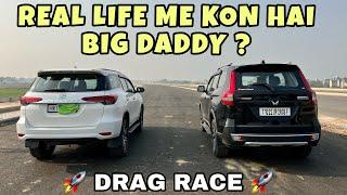 FORTUNER VS SCORPIO N  DRAG RACE