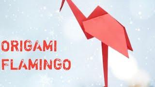 Craft Origami Tutorial Make a Beautiful Origami Flamingo in 5 StepseasyCraft#Viralvideo