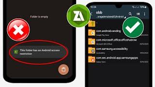 Restriction daccès au dossier Obbdata - ce dossier a une restriction daccès Android Zarchiver