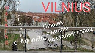 ПРОГУЛКА. Вильнюс. Пикник с видом на старый город. WALKING. VILNIUS.