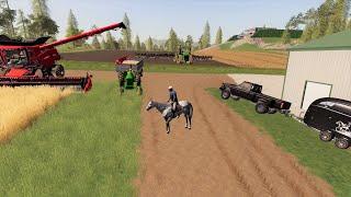 Buying a race horse and harvesting fields  Suits to boots 11  Farming Simulator 19