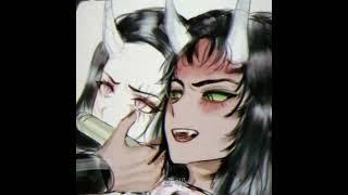 Nezuko and Karaku edit Demon slayerkimetsu no yaiba