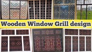 wooden window grill design latest  best window grill design for home