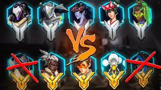 SILVERS vs MASTERS but every time the Masters win they lose a player... Overwatch 2