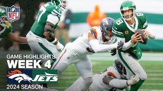 Denver Broncos vs. New York Jets  2024 Week 4 Game Highlights