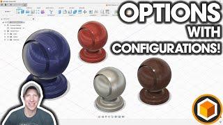 OPTIONS with Configurations for Fusion 360 - NEW FEATURE TUTORIAL