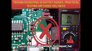 How to Test SMD Schottky Diodes Testing and Diagnosis Guide