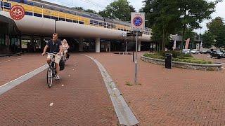 Cycling around the new station Driebergen-Zeist NL