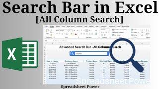 How to Make Search Bar in Excel All Column Search