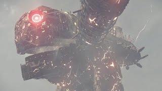 Nier Automata Boss Fight #7 Goliath EMP 1080p 60fps