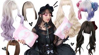  Kawaii lolita wig haul & try on  very honest Youvimi review 