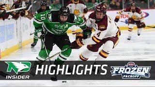 North Dakota vs. Minnesota Duluth  NCHC Frozen Faceoff  UND Hockey Highlights  31718