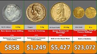 Most Valuable 50 Most Valuable British Coins