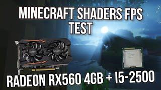 Minecraft FPS test Radeon rx560 4gb oc gigabyte + i5-2500