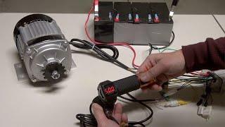 How to Connect a Brushless DC Motor to Controller 48V 750W E-Bike in English